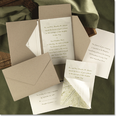 Tan and Cream Invitation